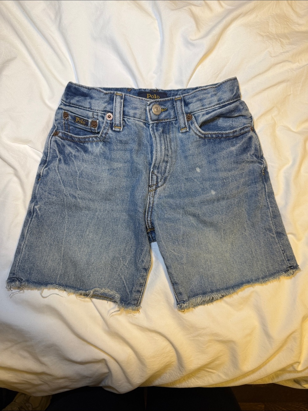 Polo by Ralph Lauren Vintage Light Blue Cutoff Denim Shorts